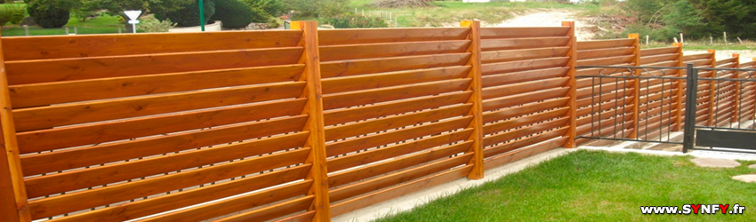 clôture de jardin en bois synfy