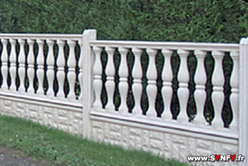 clôture de jardin en bloc béton décorative 